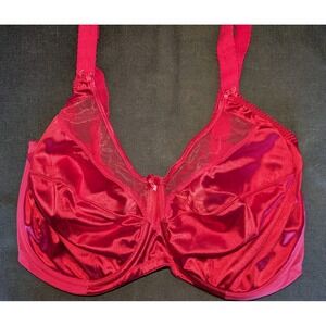 Goddess Keira Fuchsia Pink Women's Under Wire Bra Size 38L Plus Intimates Poly